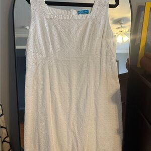 Fresh Produce White Eyelet Sleeveless Summer Dress